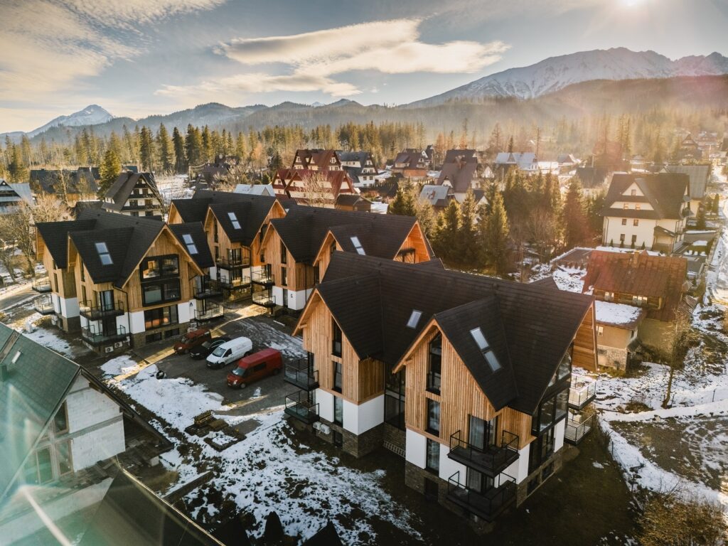 nowoczesne apartamenty w górskim stylu w zakopanem